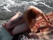 Redhead Young Female Blowjob At Nude Beach Hidden Camera