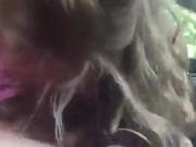 Prostitute gives roadside blowjob