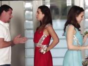 Vintage euro teen and pizza Prom Night