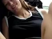 Girl Masturbating On a Bus