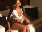 Beautifull legal age teenager dark brown