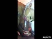 african bitch with long tongue throating BBC