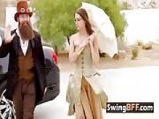 Unusual Costumed Lovers Parties on The Swingers Limo