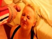 blonde pussy teenie Lets Her BF Shoot Cum On Her Face