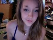 Hot nude brunette teenie Flashes Her Huge Tits On webcam