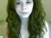 Girl On Stickam Plays With dildo