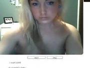 Chatroulette 32 Horny Blond perfect body masturbates