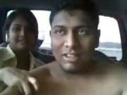 Indian lovers car sex