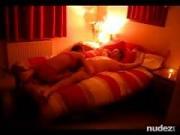 Romantic bedroom sex with girlfriend