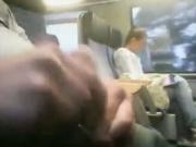 LOL German Girl Sees A Guy Jerking Off In The Train And Gets Out