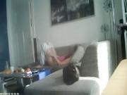 My sister 19 masturbates on our couch