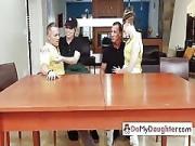Horny Teens Seduce Each Others Daddies
