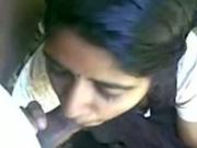 Indian teen Sucks Her BFs Cock POV In The Forest And Swallows