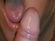 Mouth and face filled with Cum