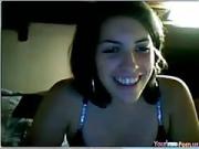 Teasing sexy brunette teen Shows Off Her Tits And Pussy On live video chat