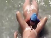 beach sex busts nudists in the sea that blowjob tasted salty for sure