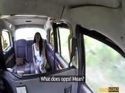 Ebony Lola Marie takes a large dick in the taxi