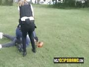 Milf Authorities Lick Latin Thief's Massive Rod Before Getting Sexed