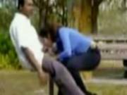 Ponytailed teen Sucks Her BF039s Cock On A Bench In The Park