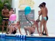 Balloon Popping Cowgirl Sex Game On Vacation