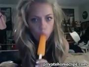 MyVidsRocK4LiFes Golden-Haired Popsicle masturbating