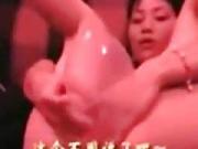 asian girl strips does all kind of weird things with her hairy ass pussy and fucks the customer