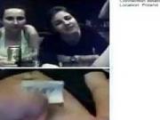 three polish grls laugh at little ramrod on omegle