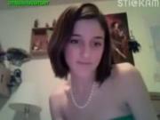18yo Stickam teeny 039ambabobabmber039 Plays With Her Small Tits And Pussy