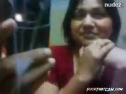 Lubricious Indian Bhabhi Lets Her Lover Fondle Her