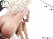 Trans Ladies Aubrey And Chanel Enjoys Bangs Each Others Derriere