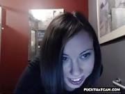 Web Camera Brunet Chick Teasing And Having Lively at Home 2