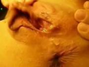 Girl Rubs Her Pussy Closeup And Leaks Pussyjuice