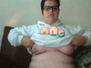 Nerdy fat sex fresh pussy Shows Off Her Tits To A Guy She Likes Online