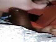 Cheating white girl fucks her dark pussy lover bareback
