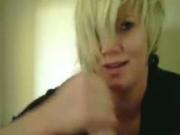 Short Haired blonde pussy Sucks Her BFs Cock POV On The Bed
