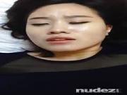 oriental chick masturbating and begging to be rammed
