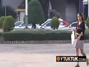 Non-professional Japanese Queen in Public Doggystyle