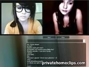 Hot cyber sex with a nerdy gal