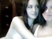 Hot teen gf making out with a girl