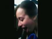 White Girl Says That She Enjoys Sucking bbc In A Car On The Parking Lot Of A Supermarket