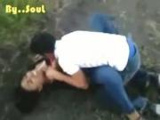 chica porn teenie Gets Missionary Fucked On The Ground In Nature