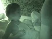 Russian teeny Nightvision cock licking And The Guy Cums On Her Shirt