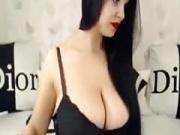 European busty sexy brunette milf teases me on dirty chat in hot dress