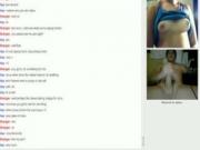 Naughty teen With Superman T-shirt Has Cybersex On Omegle