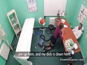 Medical Student Fucking Cleaning Broad in Office