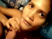 Petite Girl Blows A White Clients Cock POV And Swallows His Cum