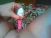 Teen Tapes Herself Masturbating With A Small Vibrator POV