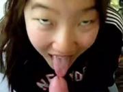 Cute amateur asian teen Teasing POV sloppy head