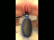 Riding The Handle Of My Hairbrush On The Bathroom Floor