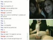 2 Girls Go Crazy Over A Guys Big Cock On Omegle
